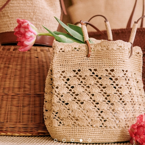 Sezane Ralph Weave Bag NWT - Picture 4 of 9